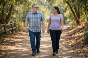 Explore outdoor walk-and-talk therapy in Sacramento, CA. Ideal for anxiety, stress, teens, burnout, and life transitions.